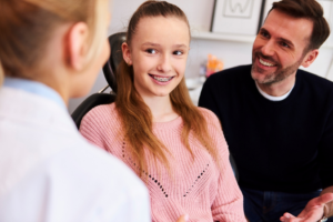 a patient during their orthodontic consultation
